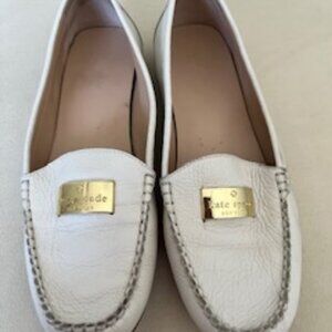 Kate Spade New York Corrie Slip-on Leather Loafers in White